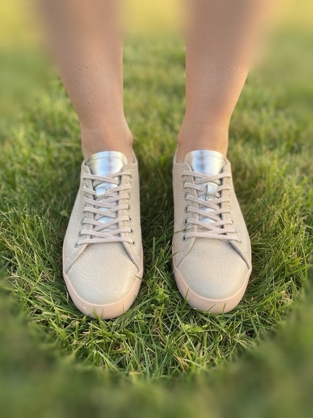 Blackstone Rose Dust Snake Embossed Leather Sneakers